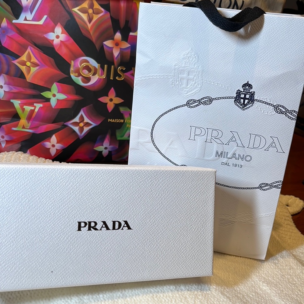 Prada box and bag
